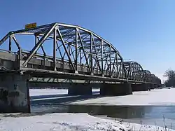 Bridge carrying U.S. Route 30 and U.S. Route 81 across the Loup River at Columbus,February 2010