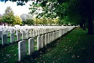 Ypres Reservoir Commonwealth War Graves Commission cemetery