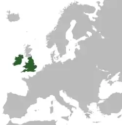 Territory claimed by the Commonwealth in 1653