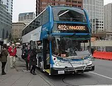 Image 1A Community Transit double-decker bus in Downtown Seattle, Washington (from Double-decker bus)