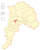 Location of the La Calera commune in the Valparaíso Region