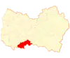 Map of the Chépica commune in O'Higgins Region