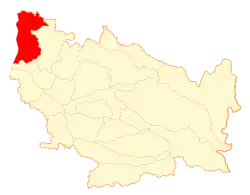 Location of the Cobquecura commune in the Ñuble Region