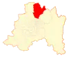 Map of Colina commne in Santiago Metropolitan Region