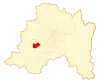 Location of the El Monte commune in the Santiago Metropolitan Region