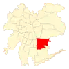 Map of the La Florida commune within Greater Santiago