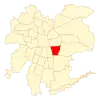 Map of Macul commune in Greater Santiago