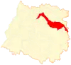 Map of Molina commune in the Maule Region