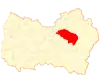 Map of Requínoa commune in the O'Higgins Region