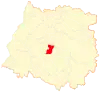 Location of the Yerbas Buenas commune in the Maule Region