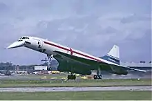 Concorde on landing