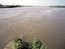 A view of Mogren where Blue Nile meets White Nile Khartoum City, Sudan