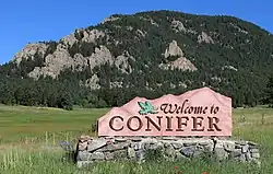 Sign along Highway 285