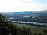 Connecticut River Oxbow, photo taken from Skinner State Park on Mount Holyoke