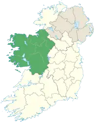 Location of Connacht