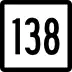 Route 138 marker