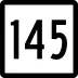 Route 145 marker