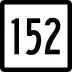 Route 152 marker