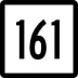 Route 161 marker