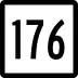 Route 176 marker