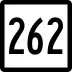 Route 262 marker