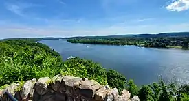 Connecticut River as seen from the overlook behind the Castle