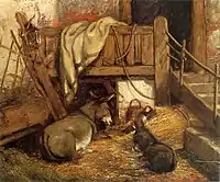 Donkeys in the Stable, John Constable