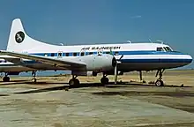 An Air Rajneesh Convair 240 at Big Muddy Ranch Airport