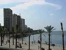 Image 30Palm trees at the seafront in Corniche Beirut (from Culture of Lebanon)