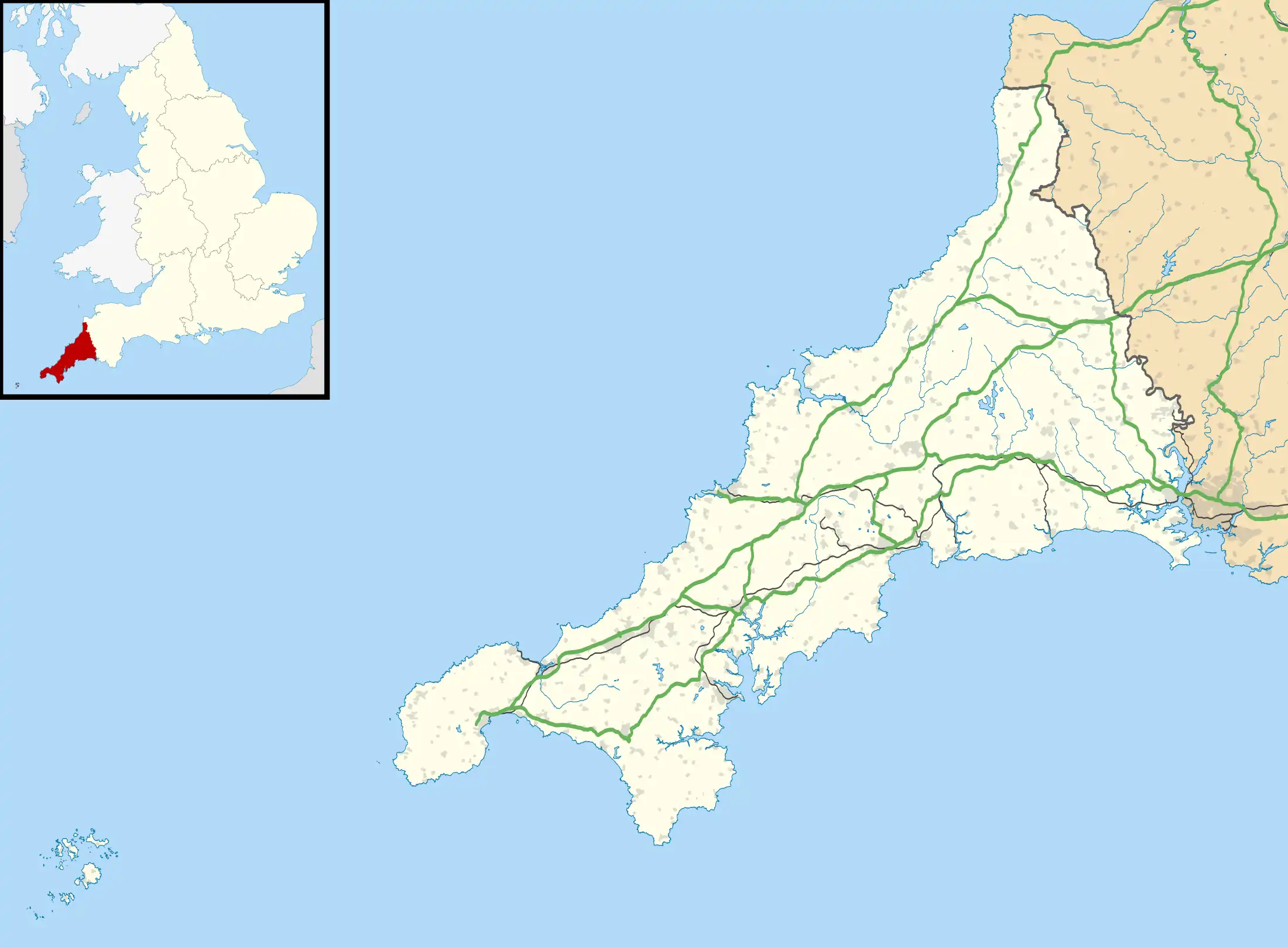 EGTP is located in Cornwall