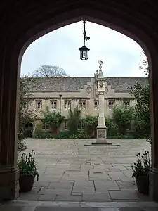 Under the entrance Archway