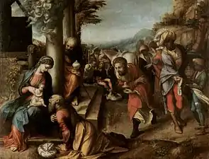 Adoration of the Magi by Correggio, c. 1518