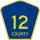 County Road 12 marker