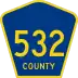 County Route 532 marker