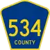 County Route 534 marker