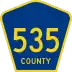 County Route 535 marker