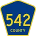 County Road 542 marker