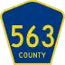 County Route 563 marker