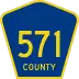 County Route 571 marker