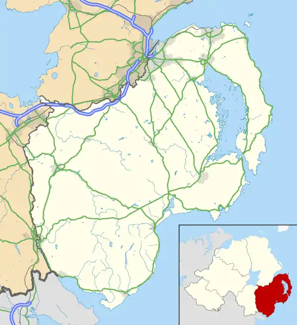 Derryneill is located in County Down