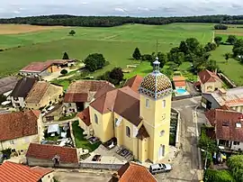 The church in Courcuire