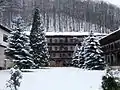 The courtyard inside the monastery