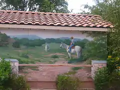 Outdoor mural reflects the theme of Bandera as the "Cowboy Capital of the World"