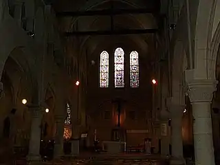 Interior of the church