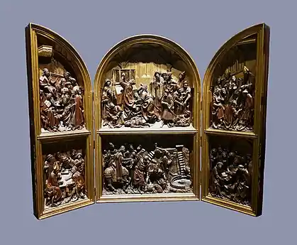 Wooden model to the silver triptych of Saint Stanislaus, ca. 1512, National Museum in Warsaw