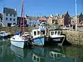 Boats in Crail Harbour