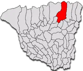 Location in Gorj County