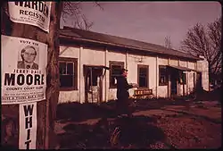 Shops in Crawford in 1974