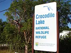 Crocodile Lake Refuge Sign