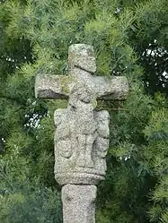 The 18th century cross, in Saint-Caradec